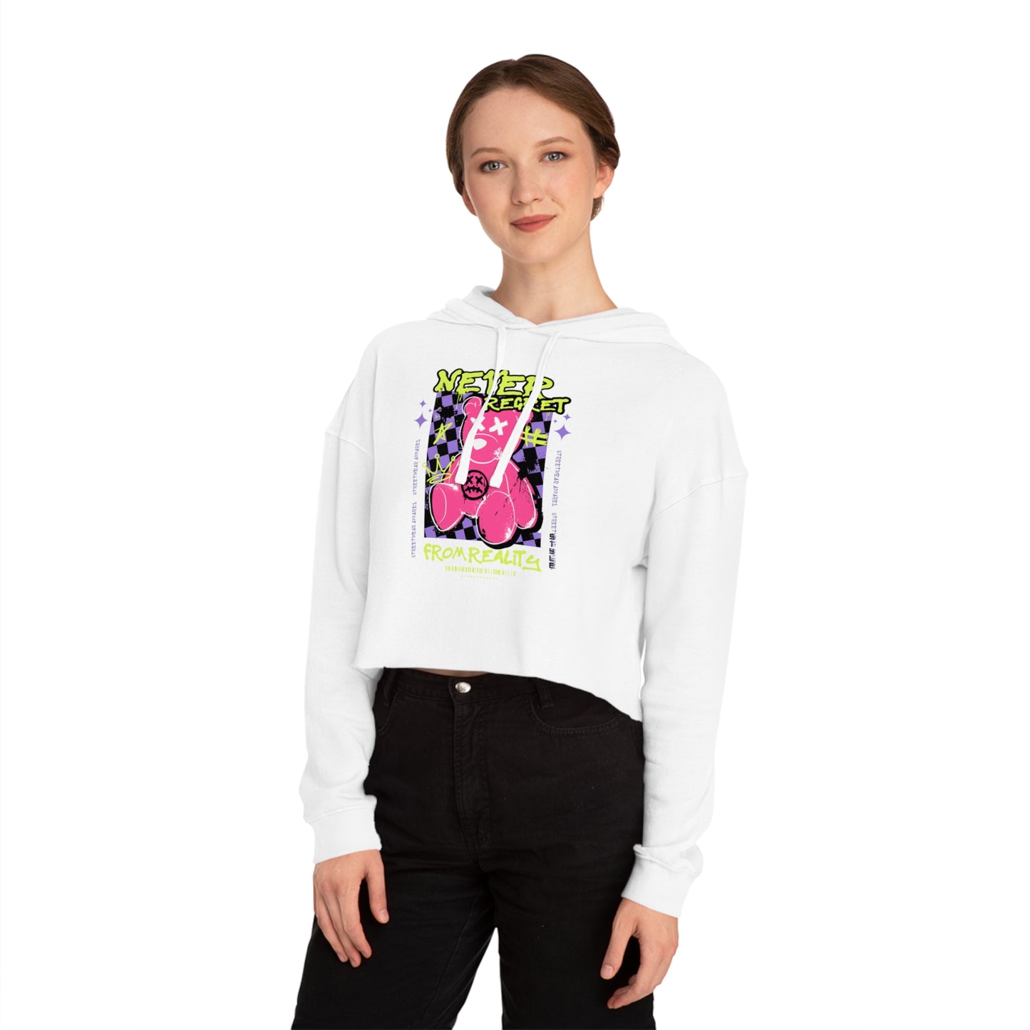 Womens Cropped Hooded Sweatshirt