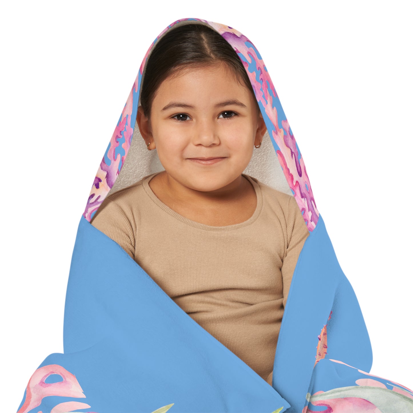 Custom under the sea Youth Hooded Towel