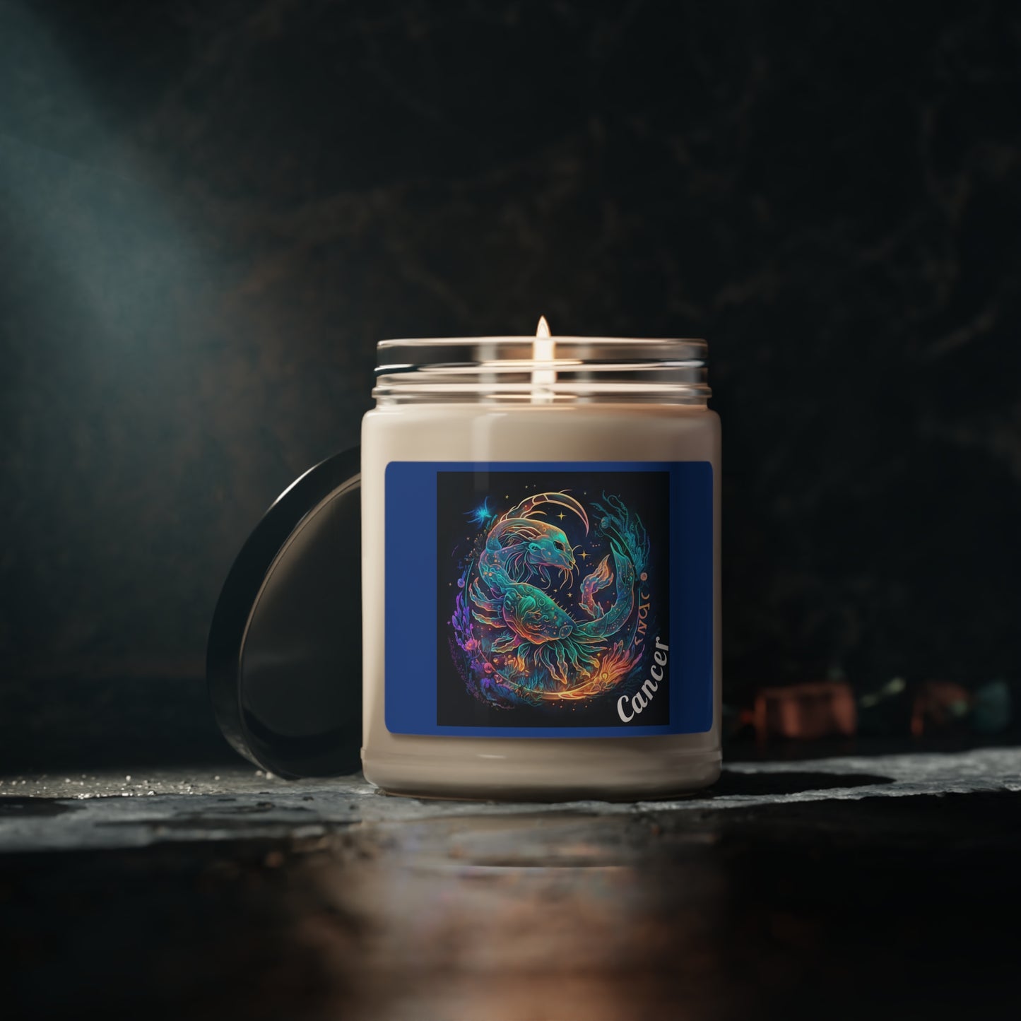 Astrology Cancer Custom Scented Soy Candle, 9oz 1