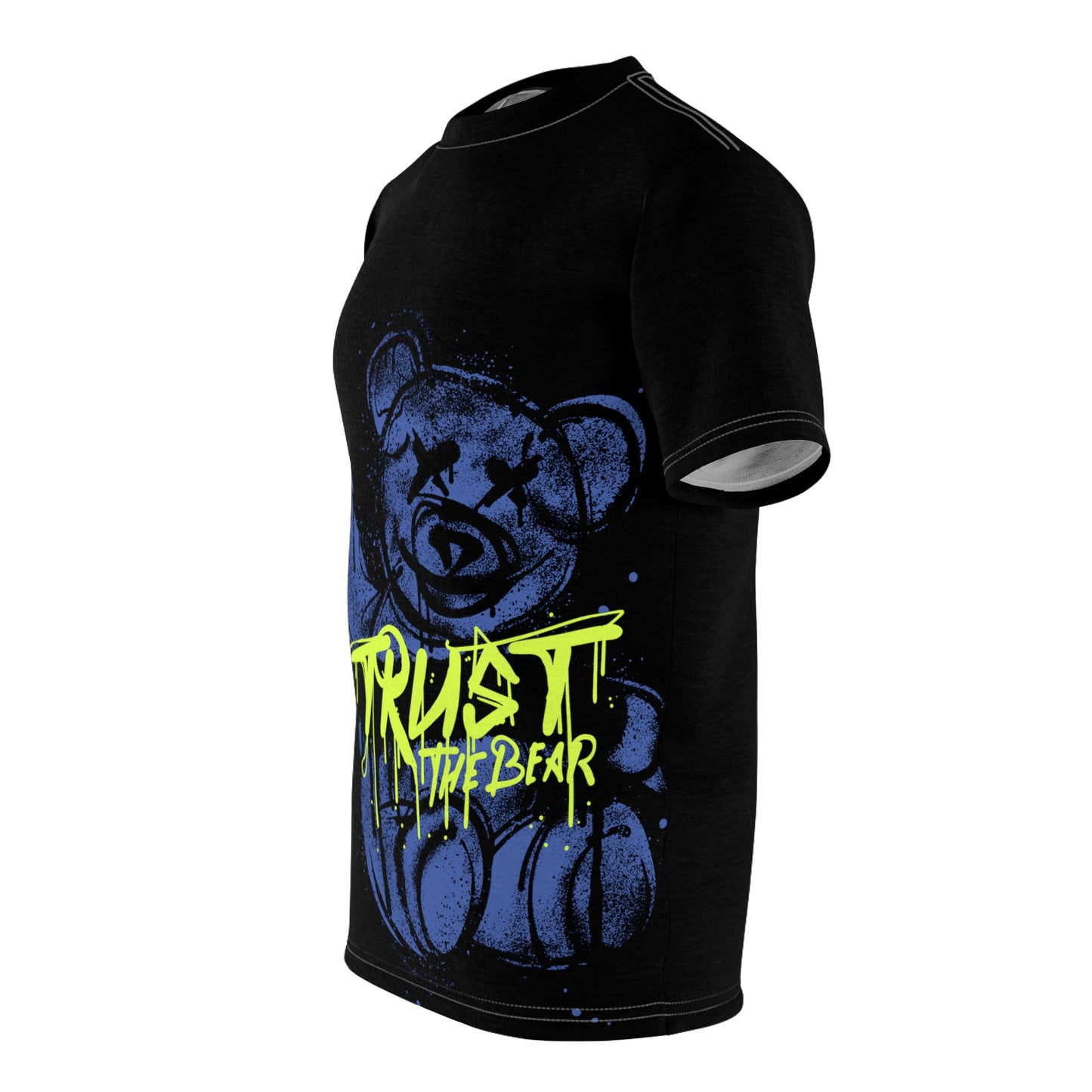 Custom Bearurban Trust the Bear Unisex Cut & Sew Tee  Tedddy Bear Streetwear 1 black