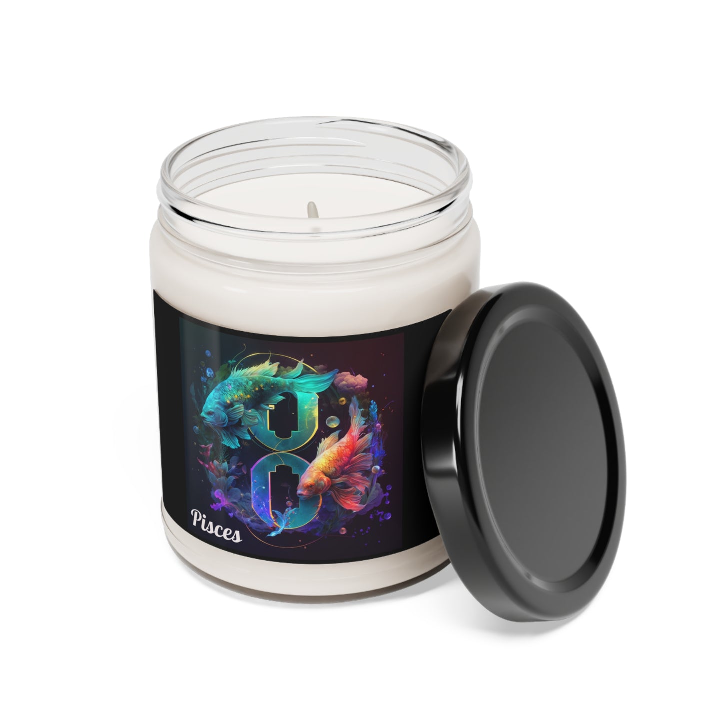 Astrology Pisces Custom Scented Soy Candle, 9oz 3