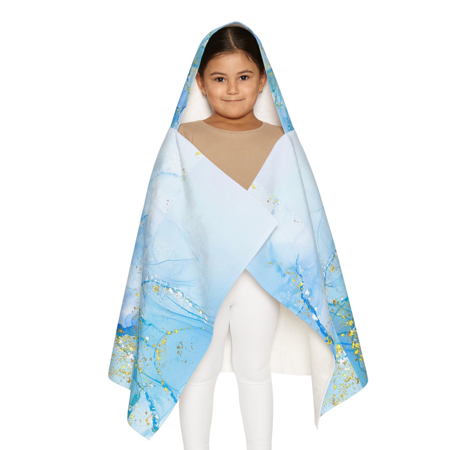 Youth Octopus Hooded Towel blue