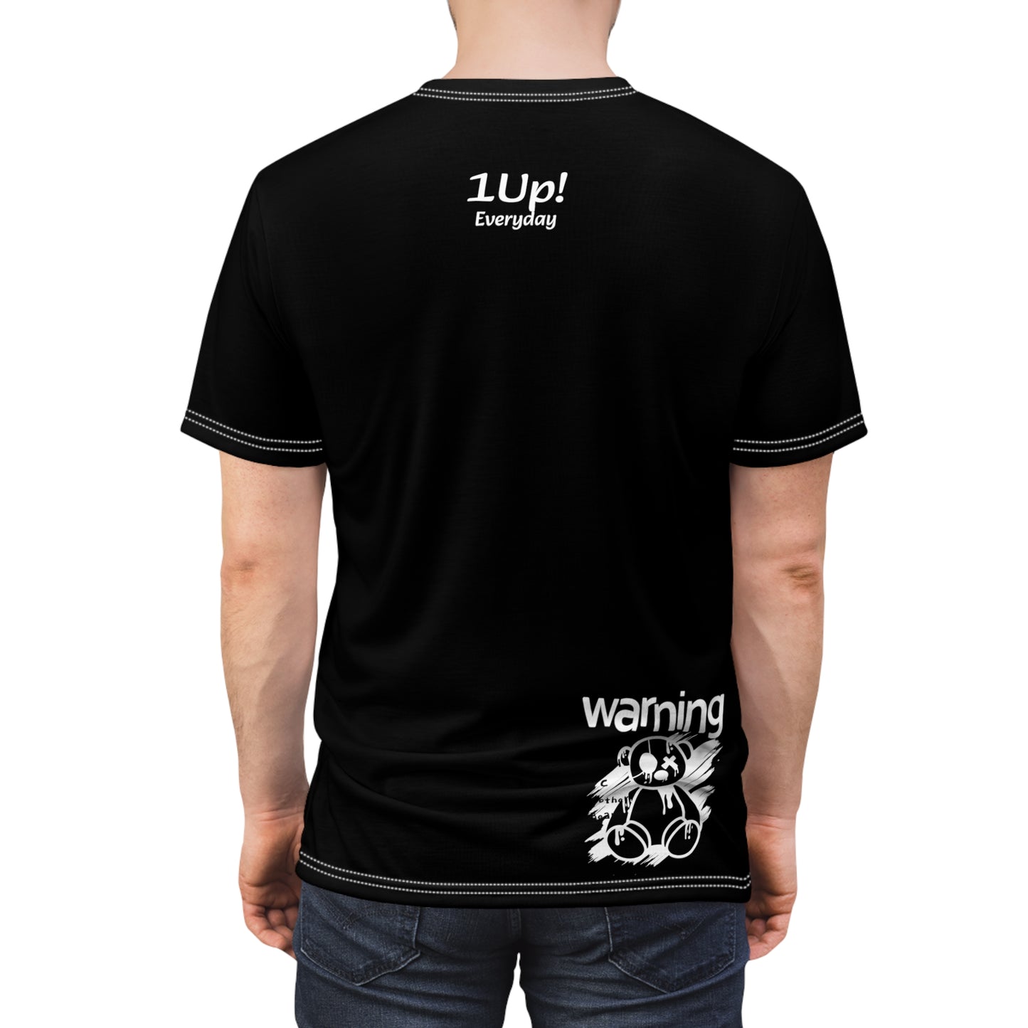 Bearurban Warning Unisex Cut & Sew Tee Streetwear 1 black