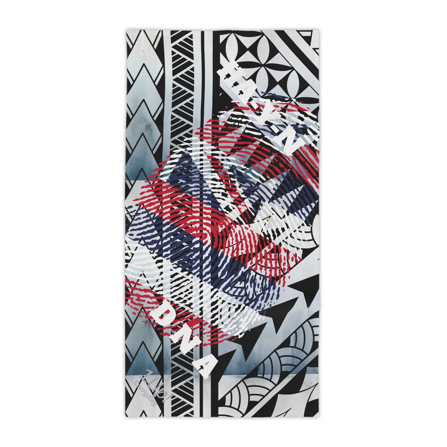 Hawaiian Flag Fingerprint Beach Towels 1Up! Everyday