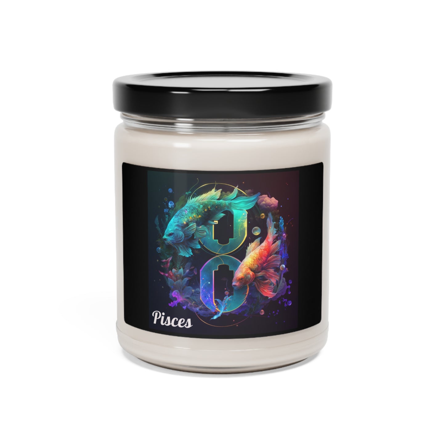 Astrology Pisces Custom Scented Soy Candle, 9oz 3