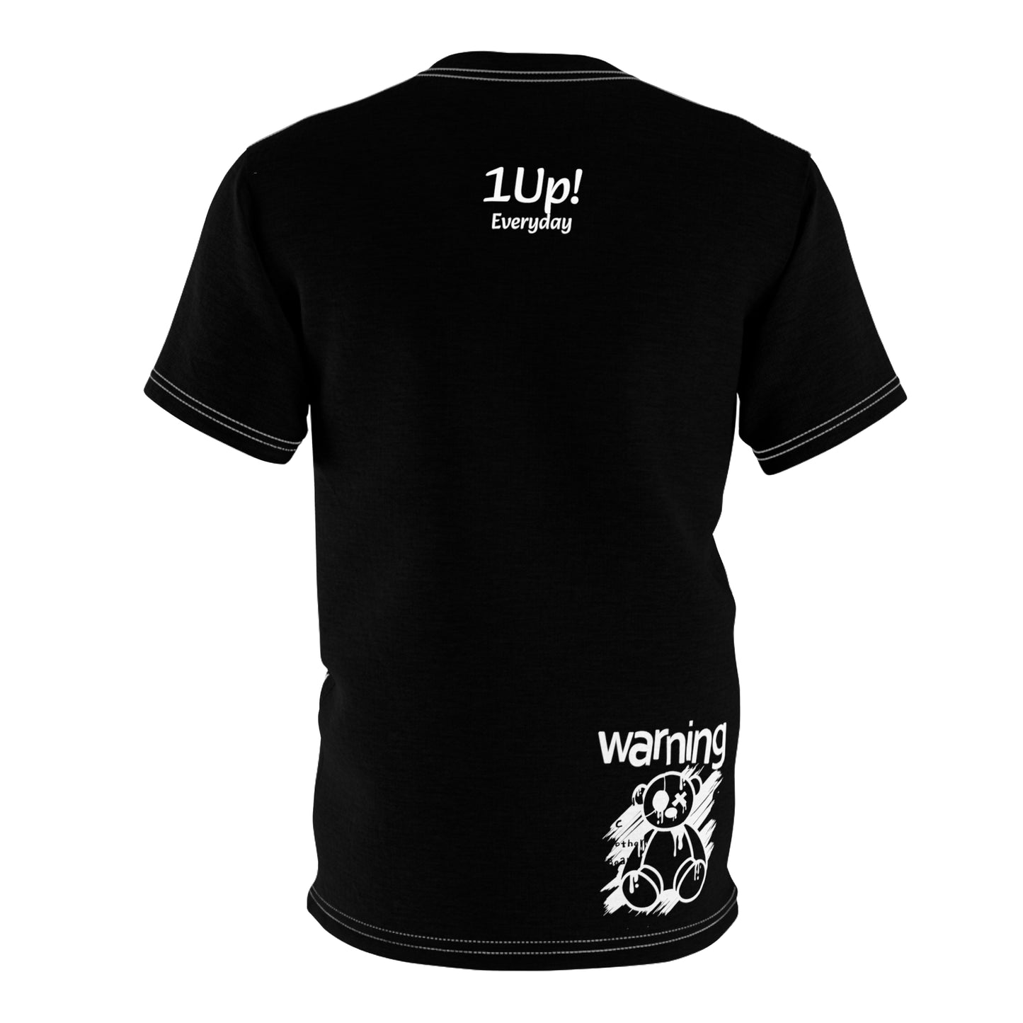 Bearurban Warning Unisex Cut & Sew Tee Streetwear 1 black