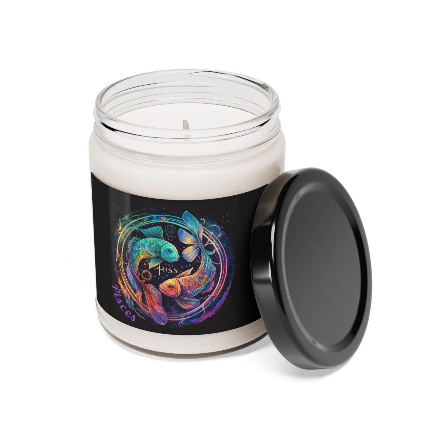 Astrology Pisces Custom Scented Soy Candle, 9oz 1