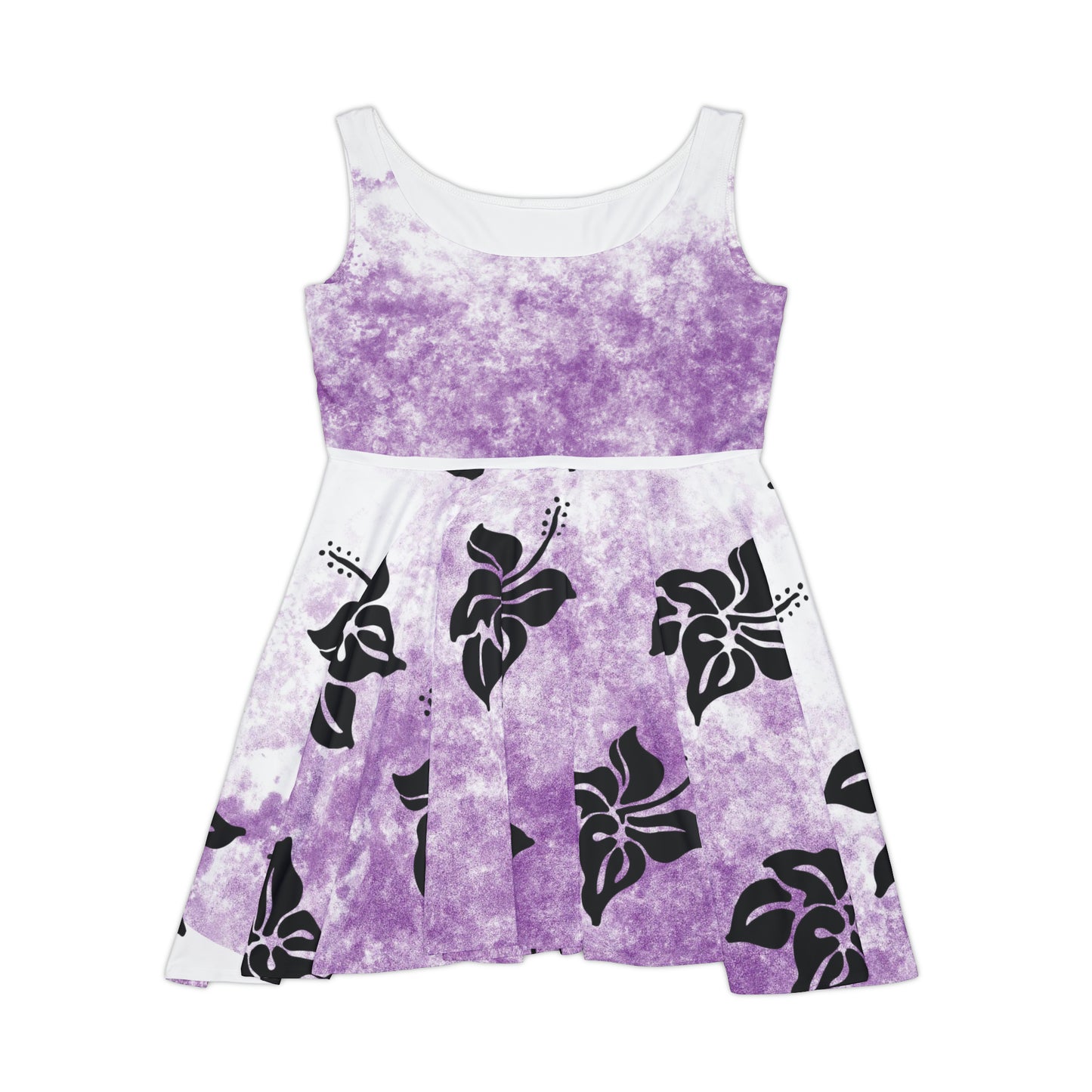 Women's Custom Polynesian Flower Skater Dress