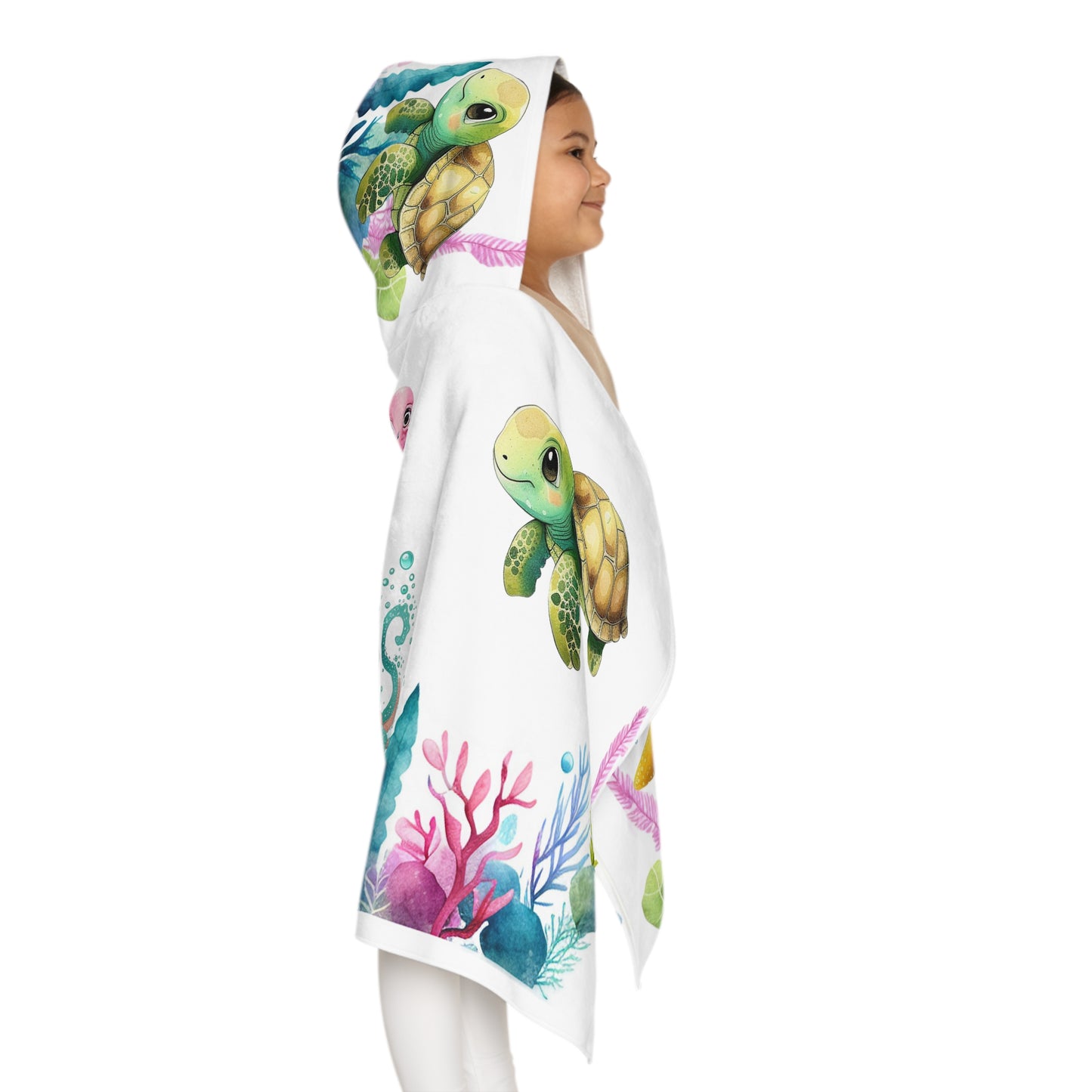 Custom Kids Under The Sea Youth Hooded Towel