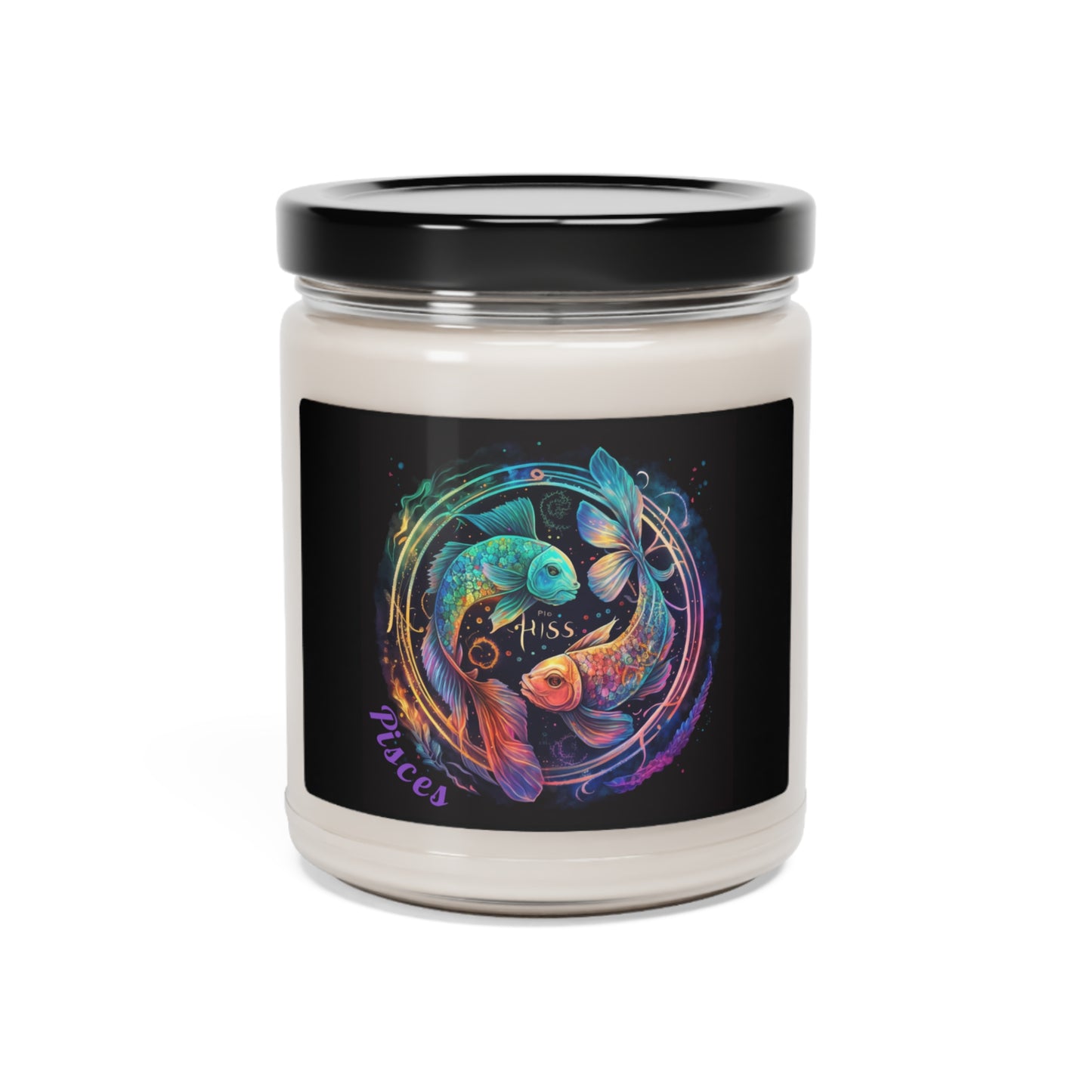 Astrology Pisces Custom Scented Soy Candle, 9oz 1