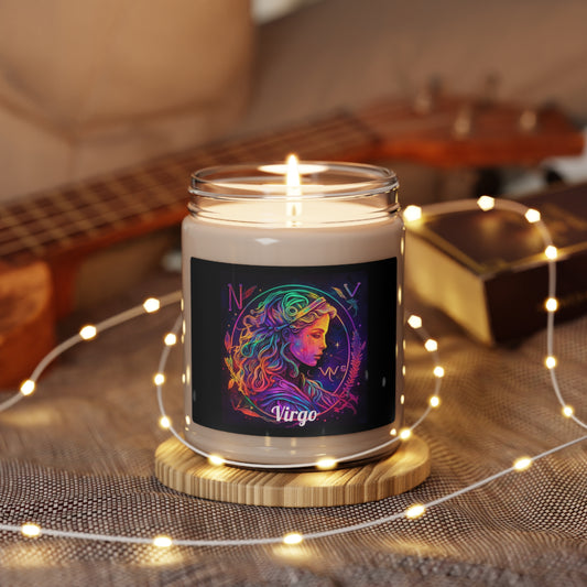 Astrology Virgo Custom Scented Soy Candle, 9oz 1