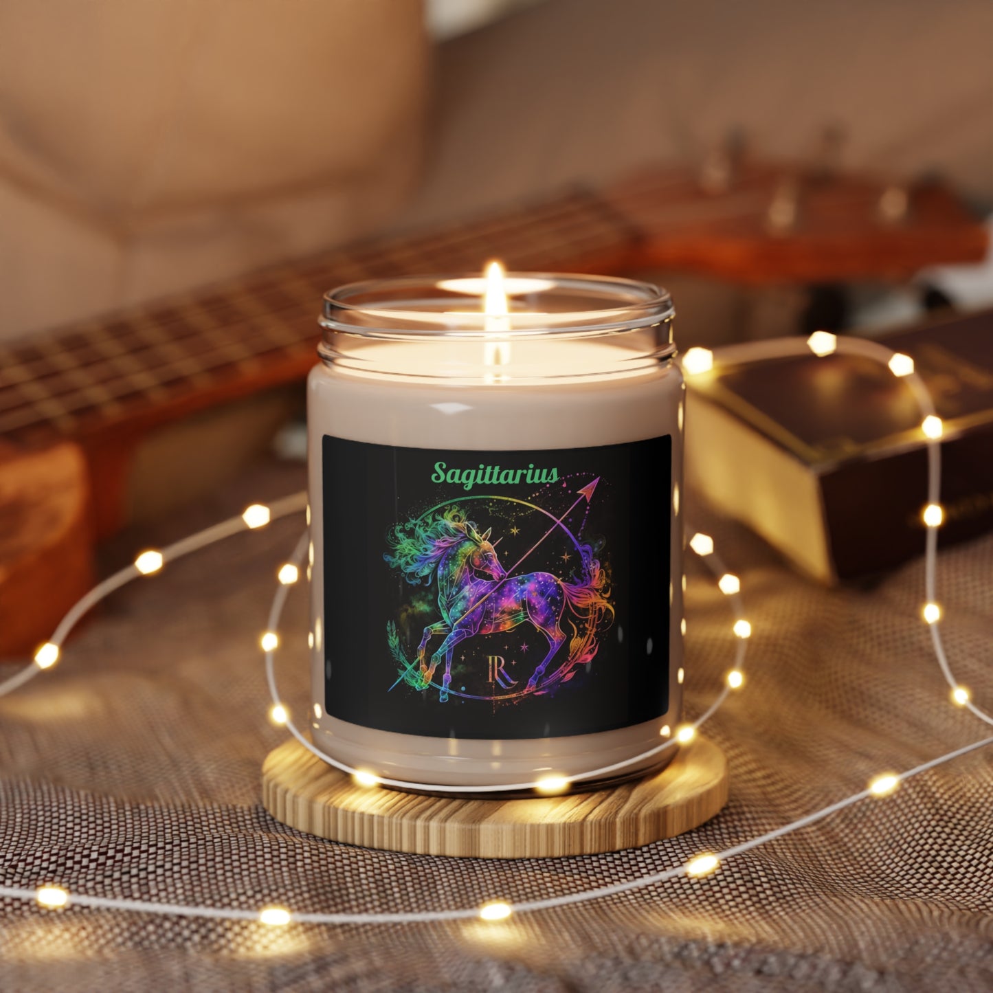 Astrology Sagittarius Custom Scented Soy Candle, 9oz 1