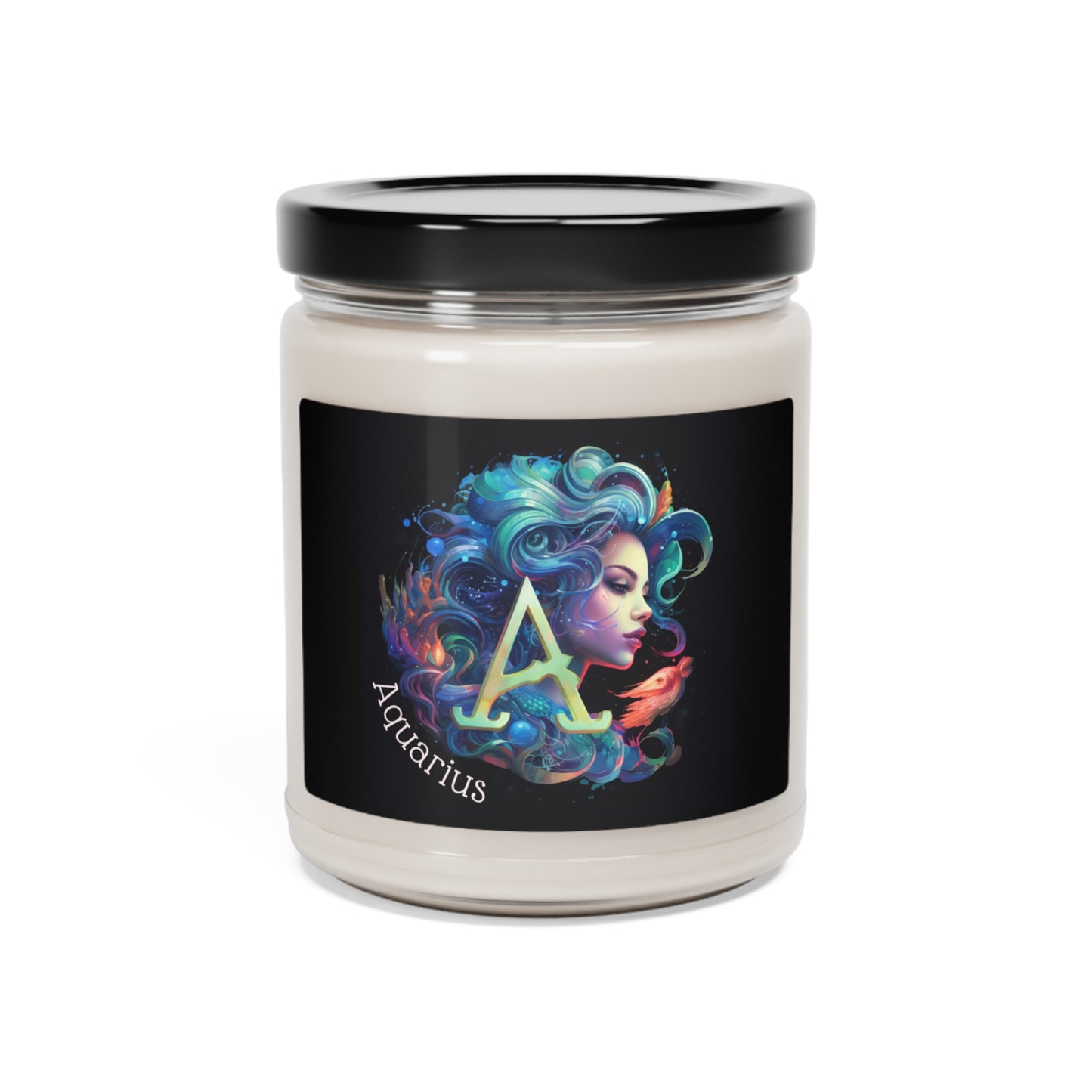 Astrology Aquarius Custom Scented Soy Candle, 9oz 1