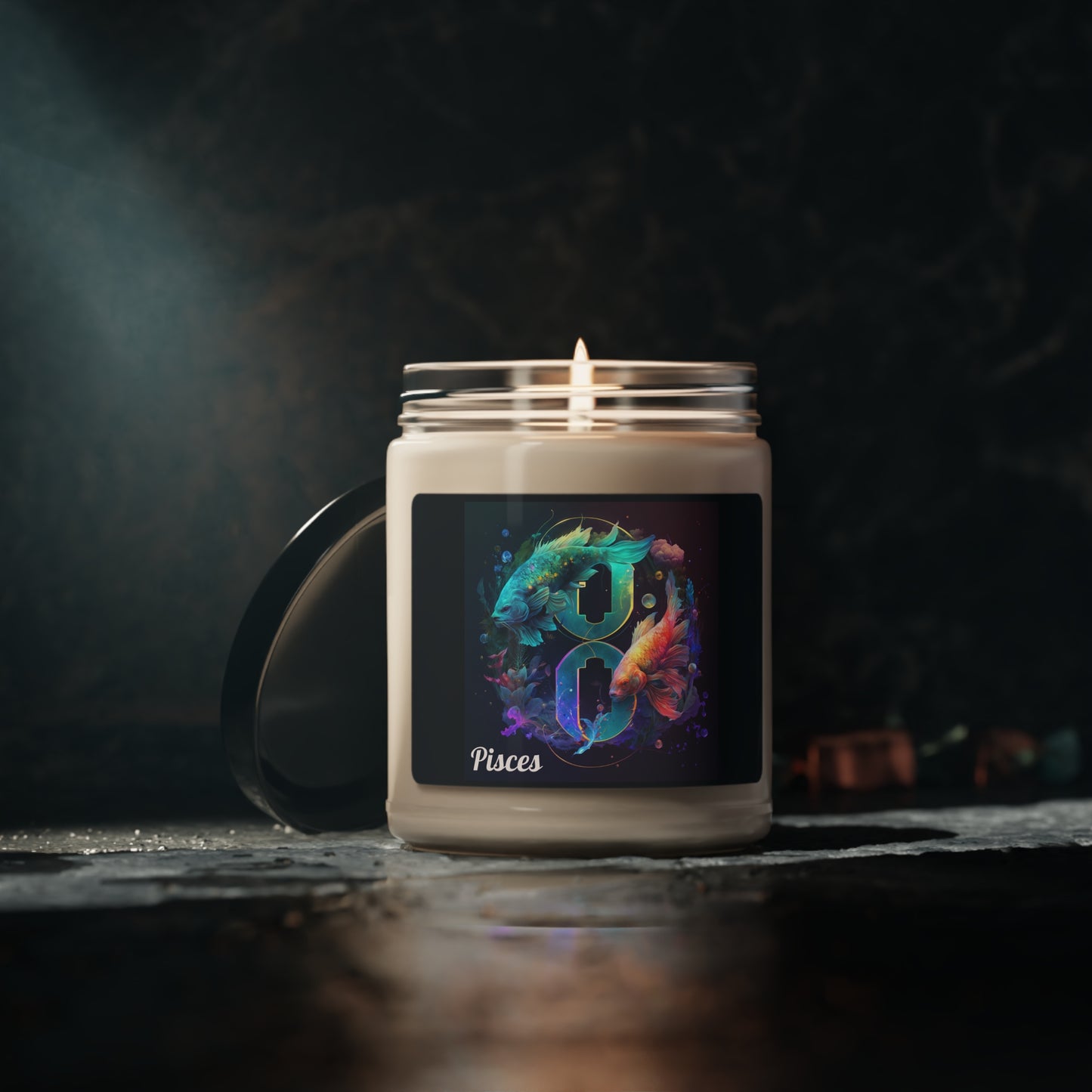 Astrology Pisces Custom Scented Soy Candle, 9oz 3