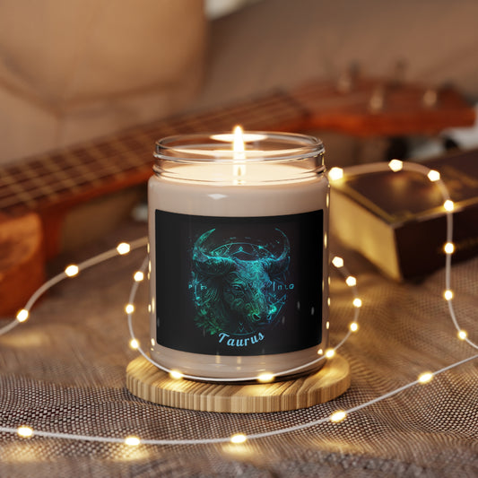 Astrology Taurus Custom Scented Soy Candle, 9oz 1