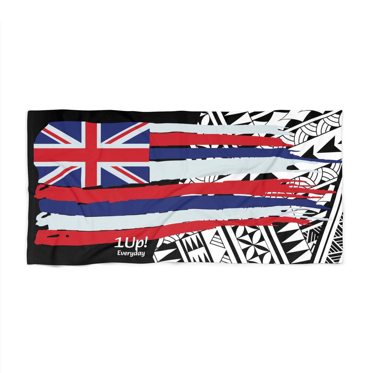 Hawaiian Flag Tribal Beach Towel 1Up! 3