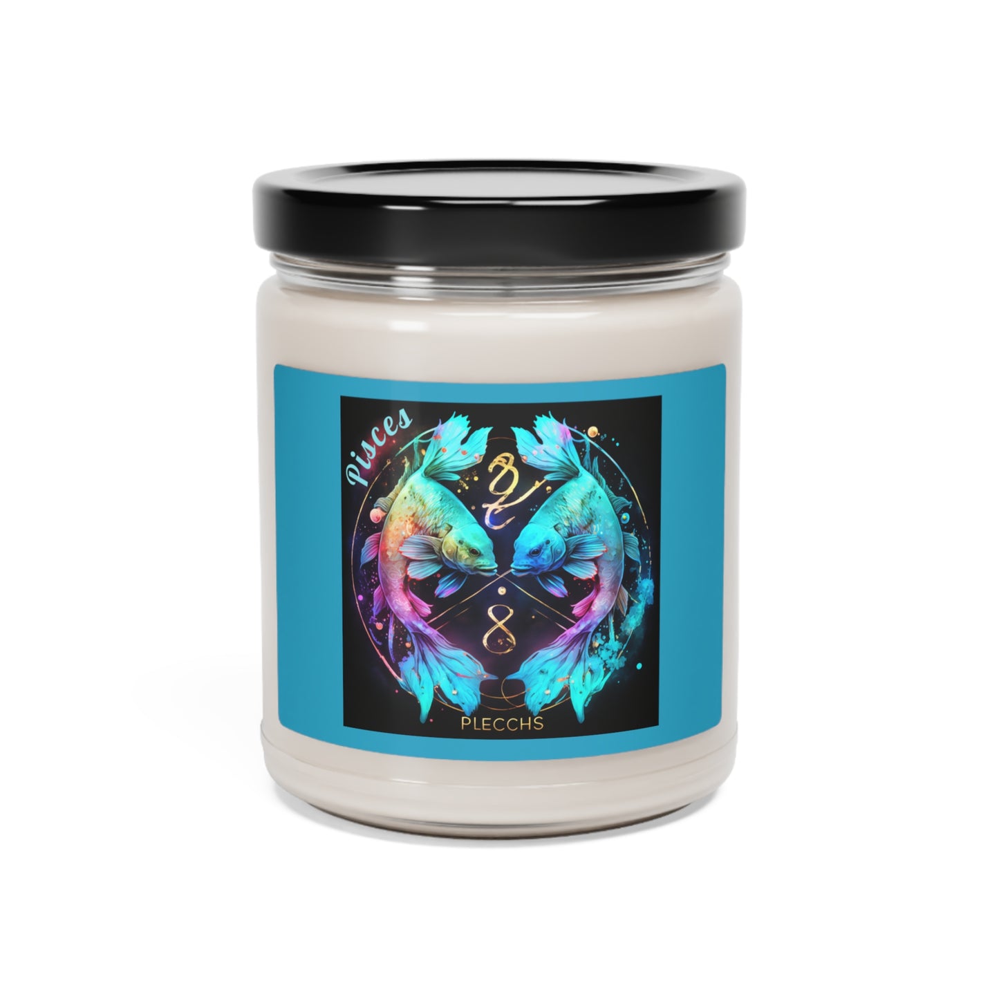 Astrology Pisces Custom Scented Soy Candle, 9oz 2