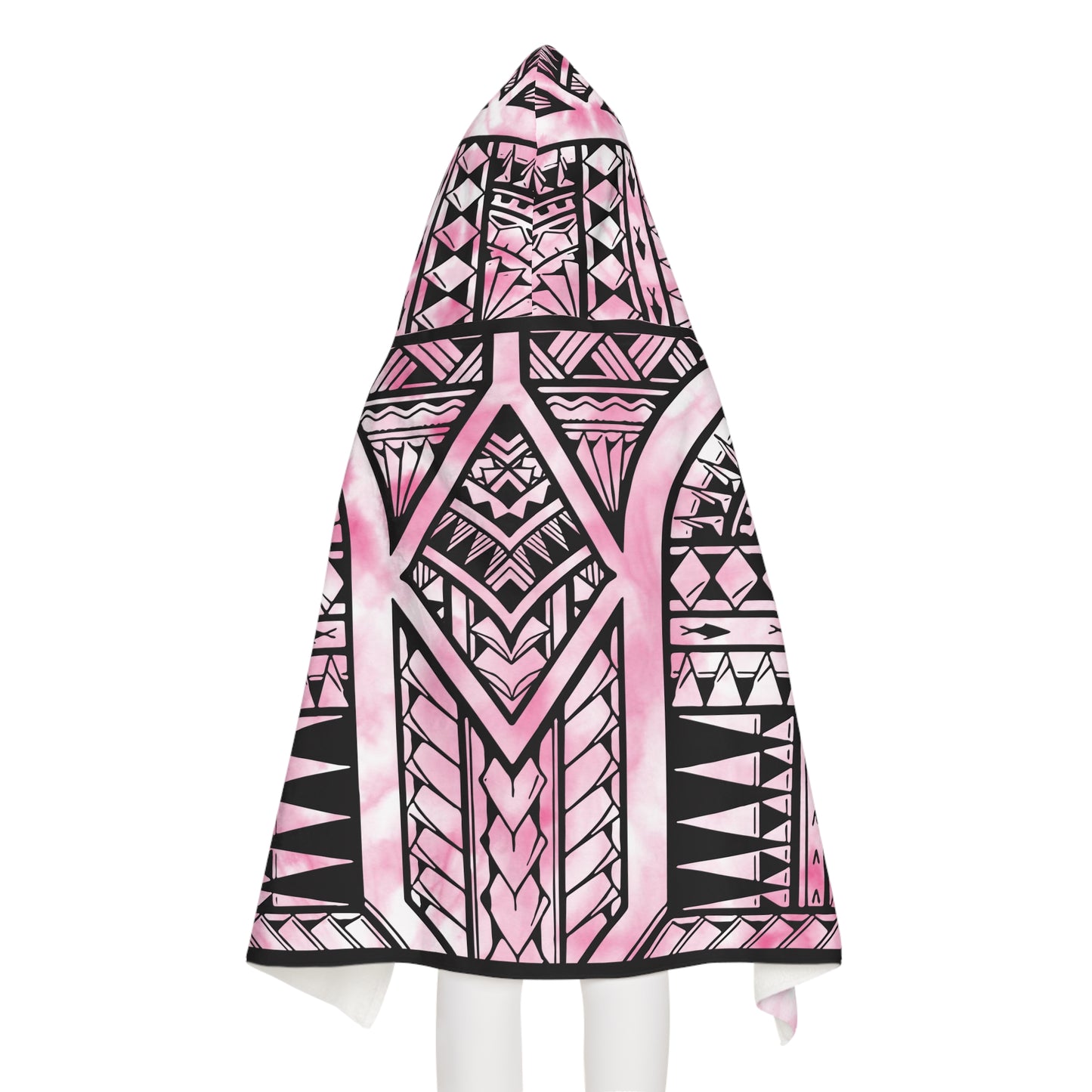 Girl Polynesian Tribal Youth Hooded Towel 1