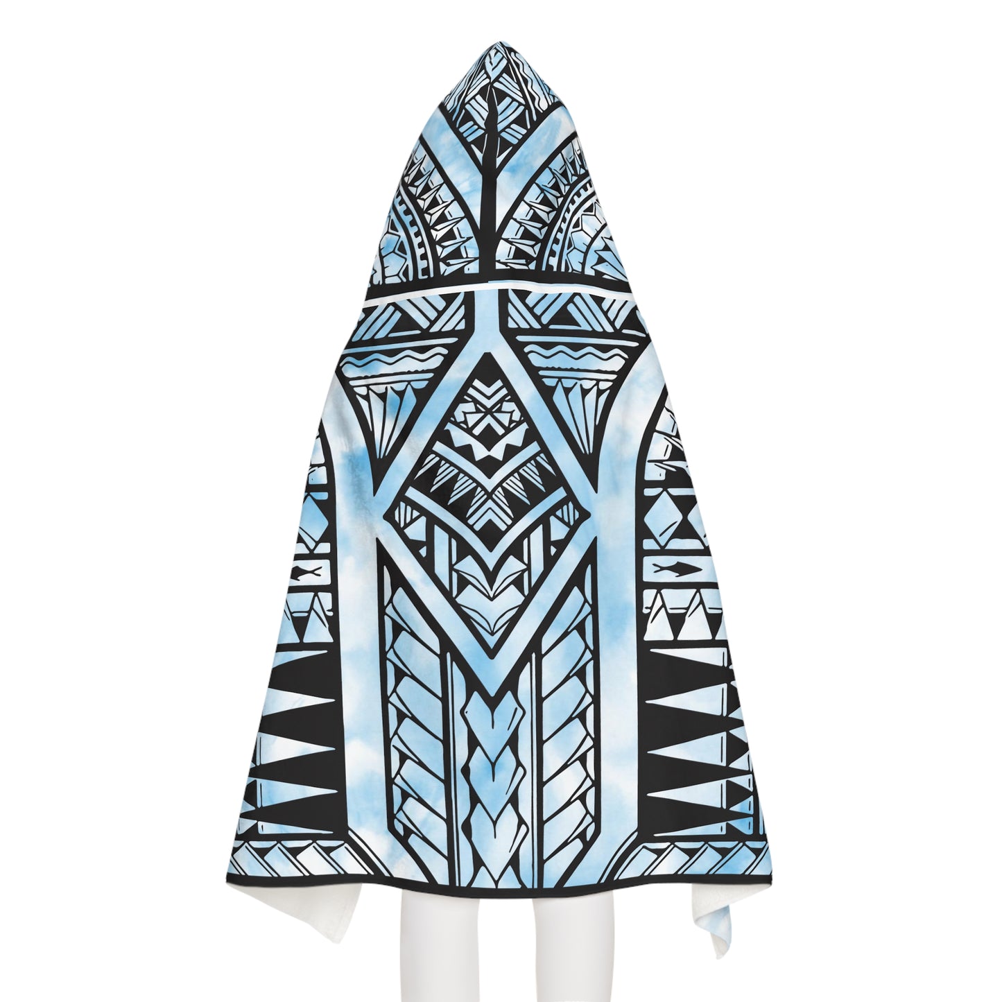 Boy's Polynesion Tribal Youth Hooded Towel 1