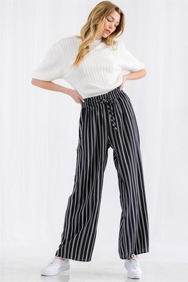 Thira Stripe Wide Leg Pants